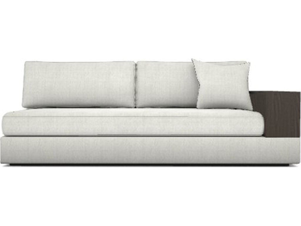 Embrace Right Wood Shelf Arm Sofa - main image
