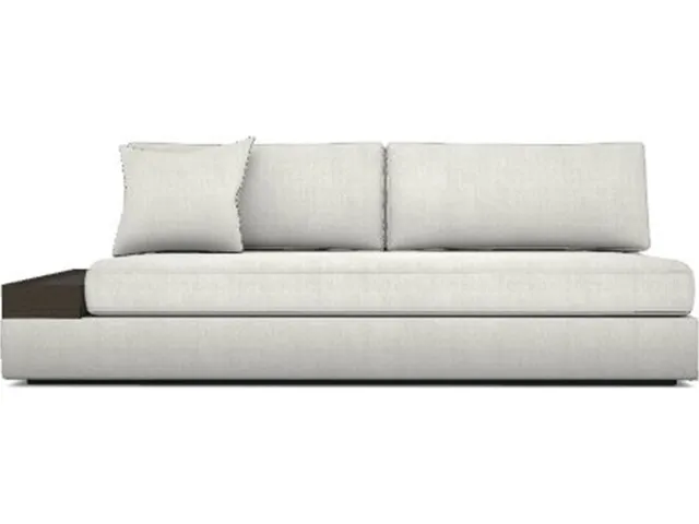 Embrace Left Wood Tray Arm Sofa