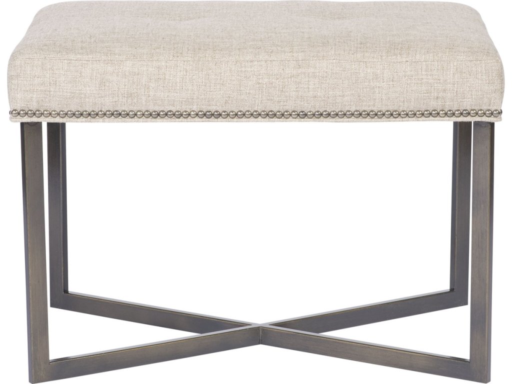 Jersey Metal Frame Ottoman - main image