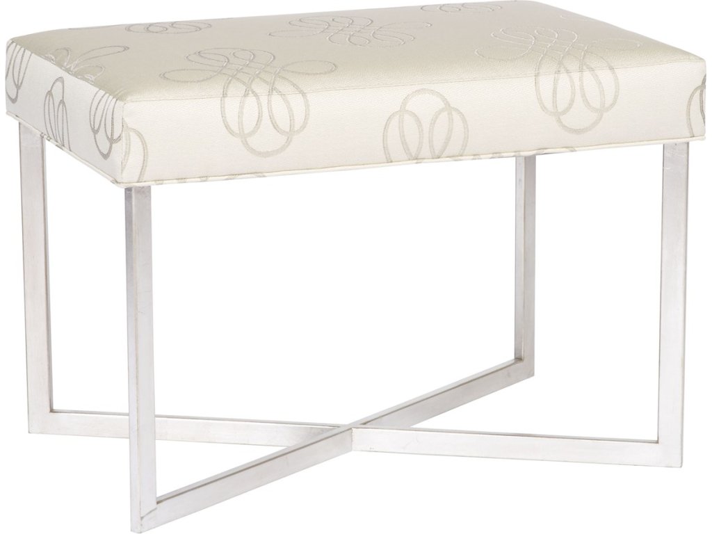 Jersey Metal Frame Ottoman - image 1