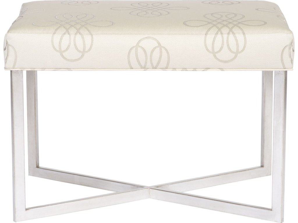 Jersey Metal Frame Ottoman - main image