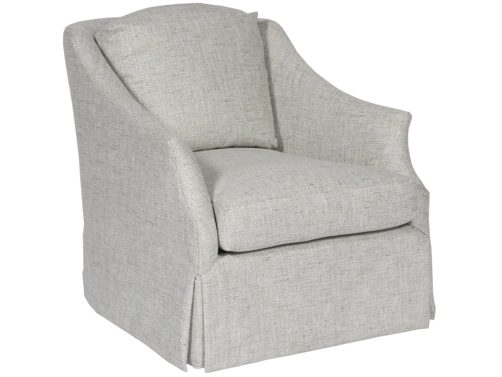 Fiora Waterfall Skirt Swivel Chair - image 1