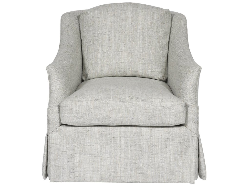 Fiora Waterfall Skirt Swivel Chair - main image