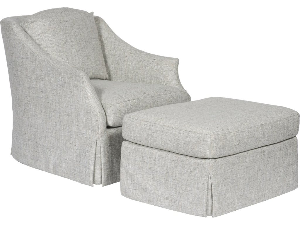 Fiora Waterfall Skirt Swivel Chair - image 4