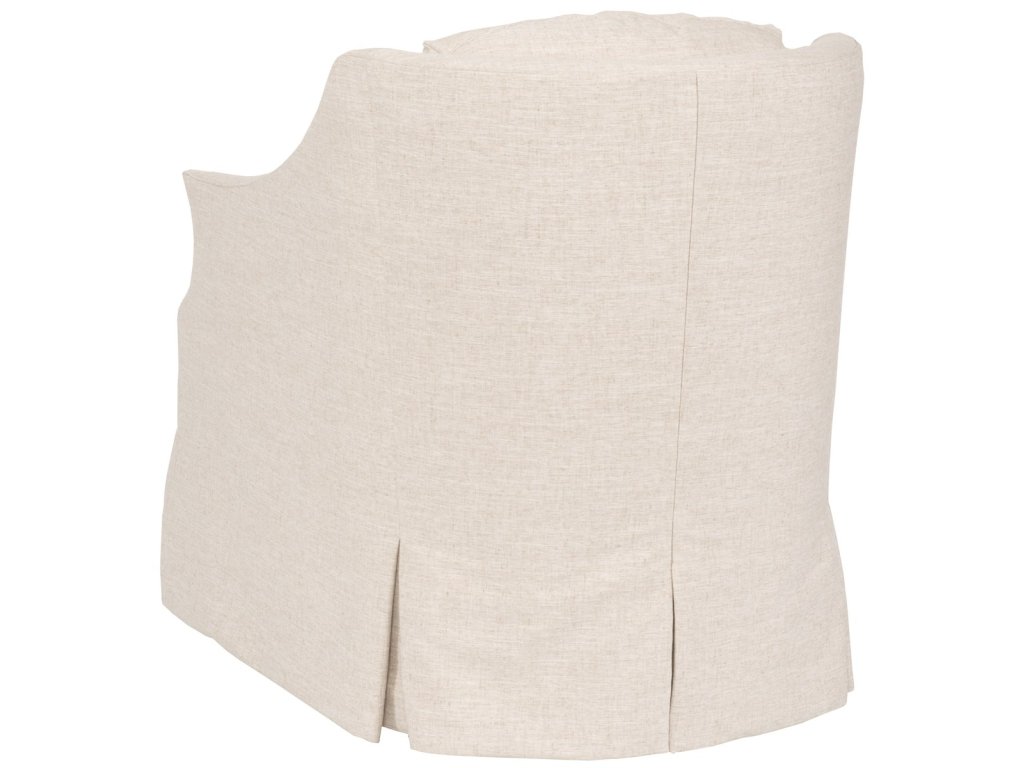 Abigail Waterfall Skirt Swivel Chair - image 2