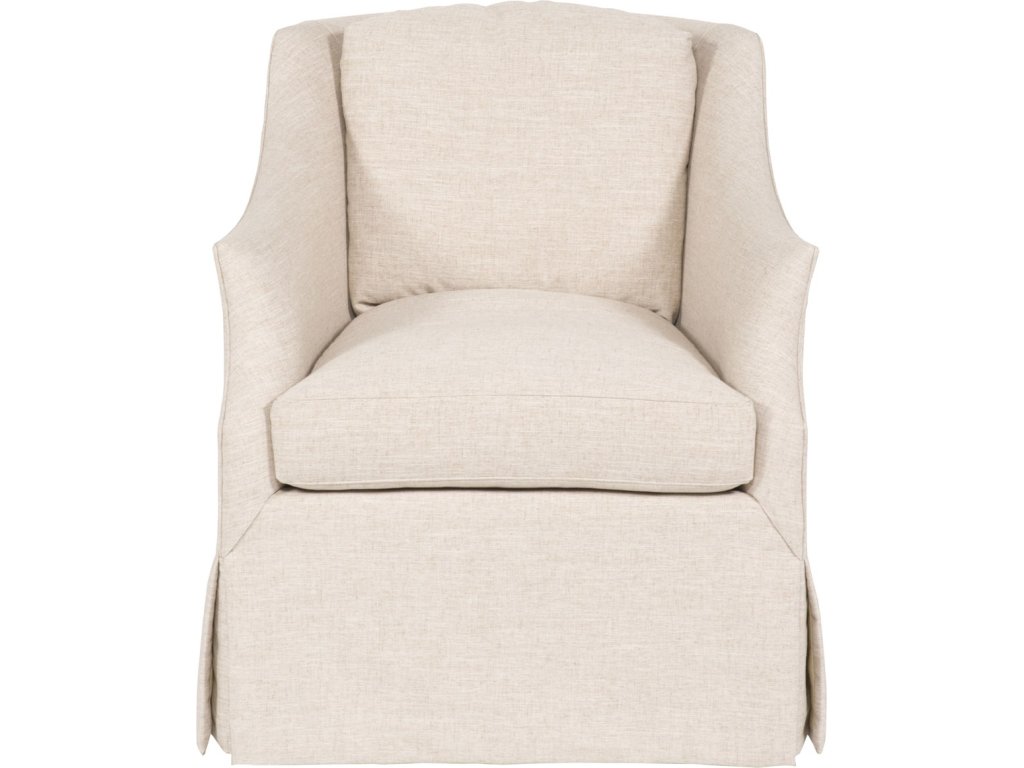 Abigail Waterfall Skirt Swivel Chair - main image