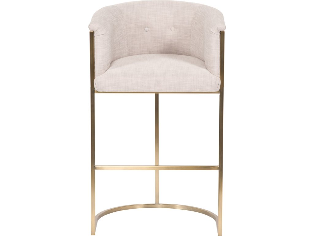 Skye Button Back Metal Frame Bar Stool - main image