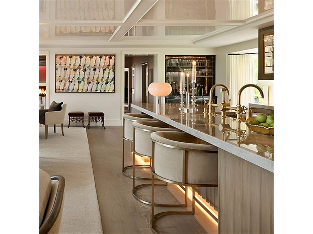 Skye Button Back Metal Frame Counter Stool - image 3
