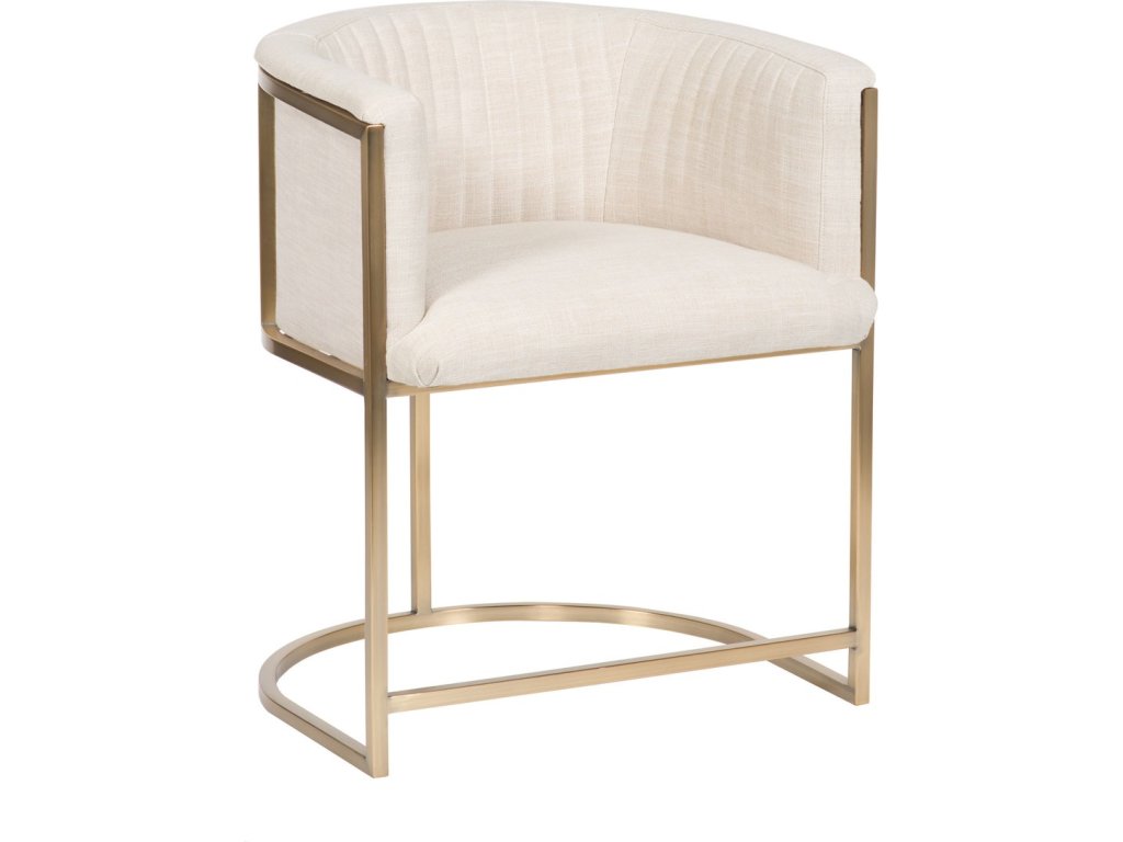 Skye Channel Back Metal Frame Chair - image 1