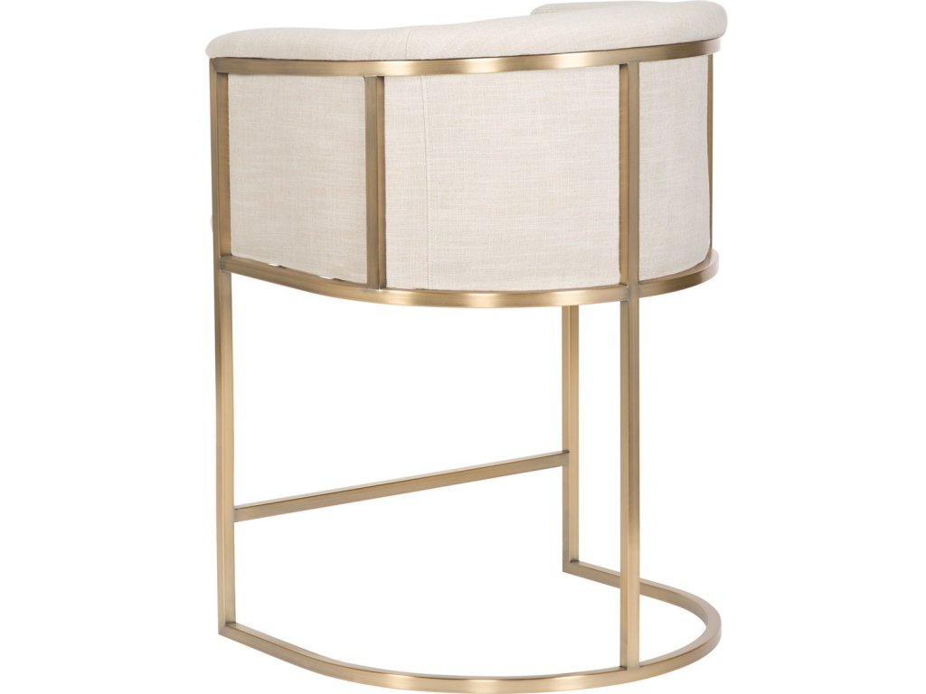 Skye Channel Back Metal Frame Counter Stool - image 1