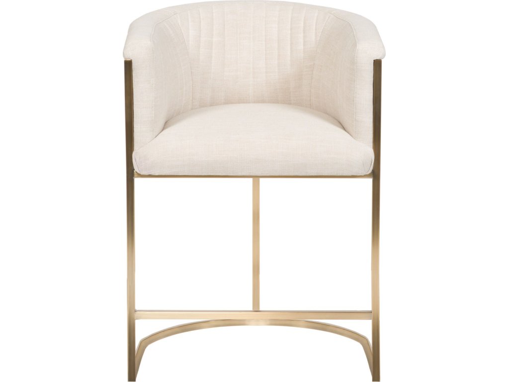 Skye Channel Back Metal Frame Counter Stool - main image