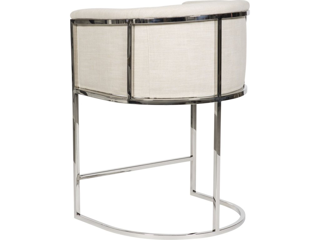Harrison Channel Back Metal Frame Counter Stool - image 2