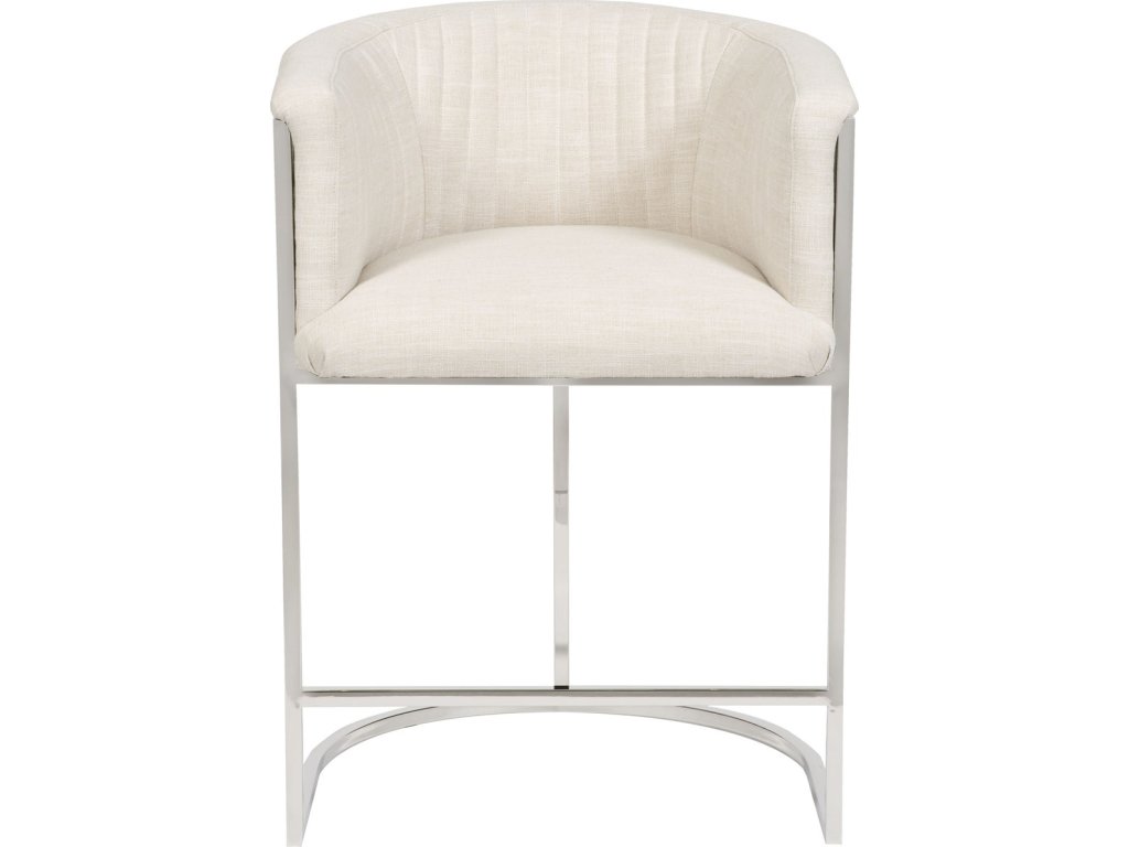 Harrison Channel Back Metal Frame Counter Stool - main image