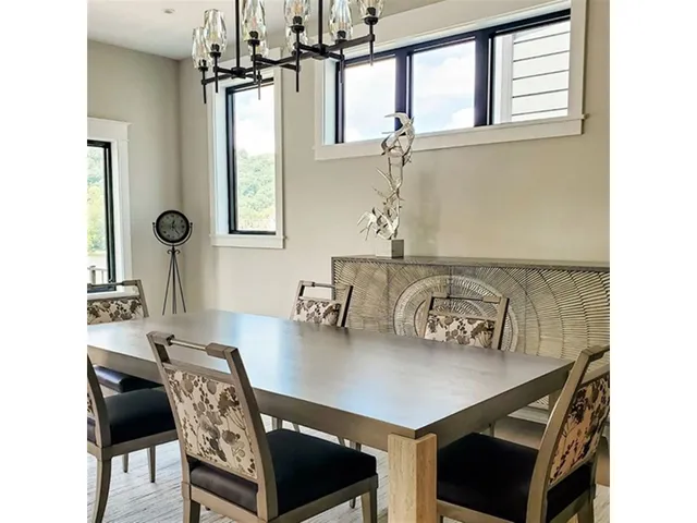 Stone Dining Table with Stone Leg - Alternative View