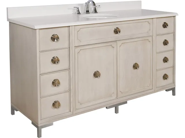 Dara Vanity with Metal Legs - Alternative View