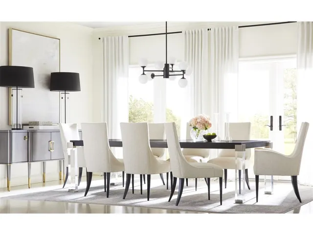 Acrylic Dining Table with Acrylic Leg