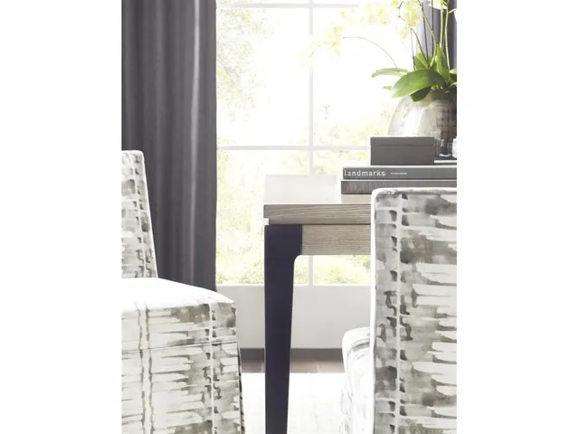 Metal Tapered Dining Table with Metal Tapered Leg - Alternative View