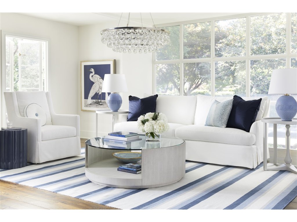Norton Waterfall Skirt Swivel Chair - image 6