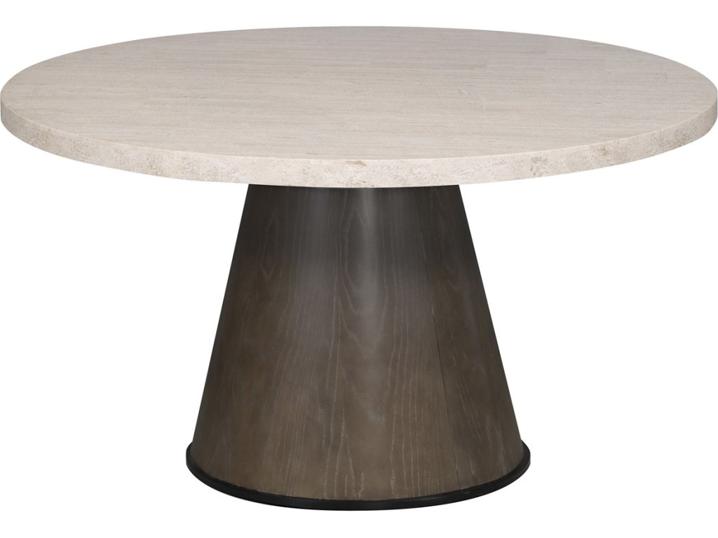 White Travertine 54" Round White Travertine Top, 54" Round - image 1