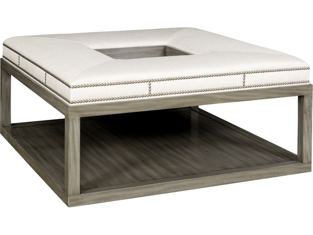 Wayland Square Wood Ottoman - image 1