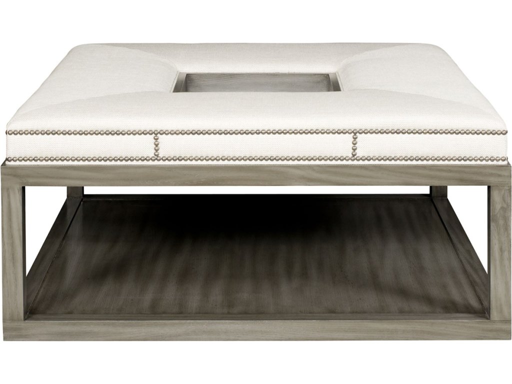 Wayland Square Wood Ottoman - main image
