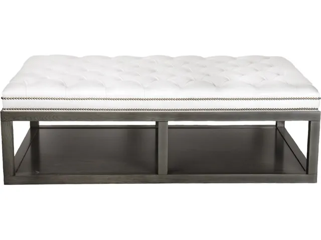 Wayland Large Rectangular Wood Ottoman