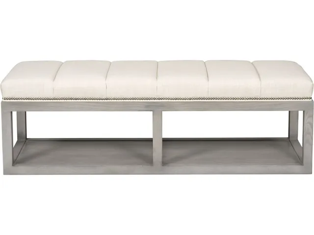 Wayland Thin Rectangular Wood Ottoman