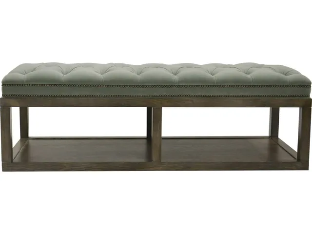Wayland Thin Rectangular Wood Ottoman