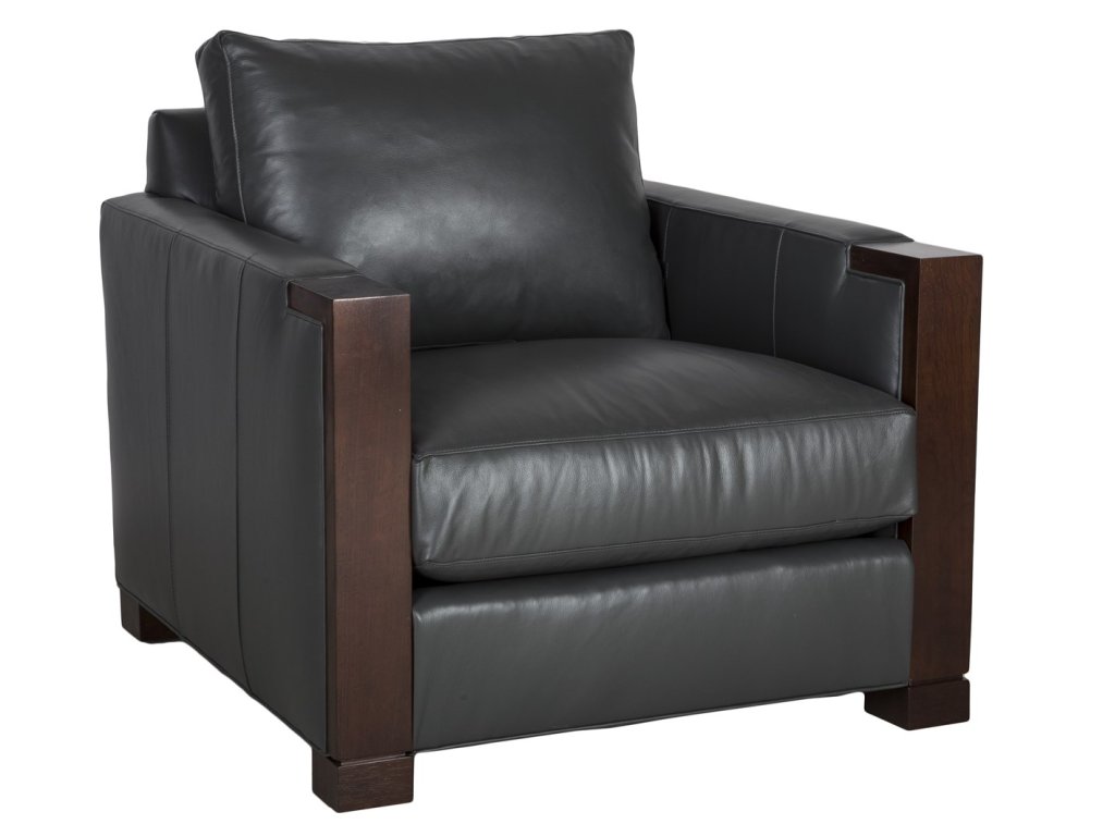 Michael Weiss Abingdon Leather Chair - image 1