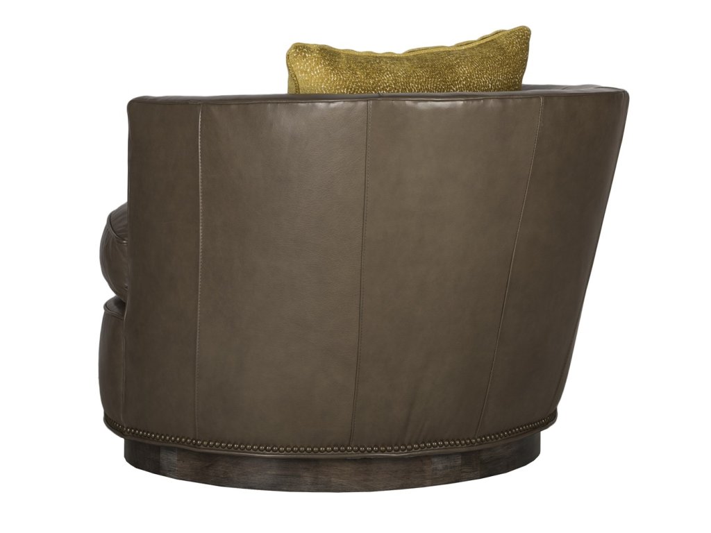 Bernadette Leather Swivel Chair - image 3