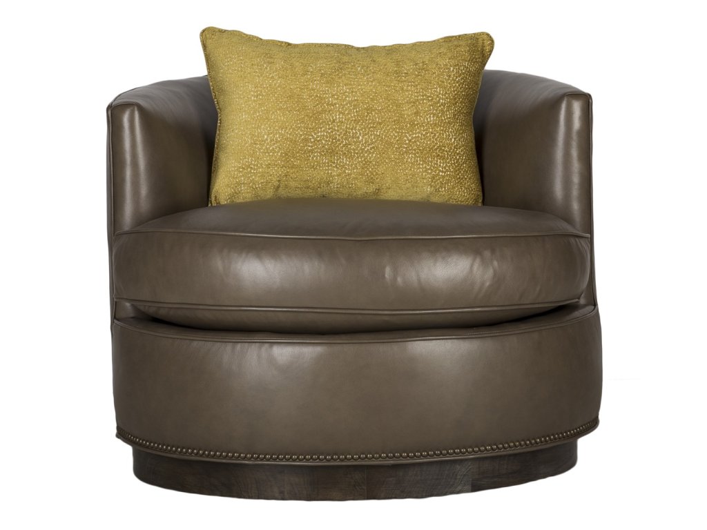 Bernadette Leather Swivel Chair - main image
