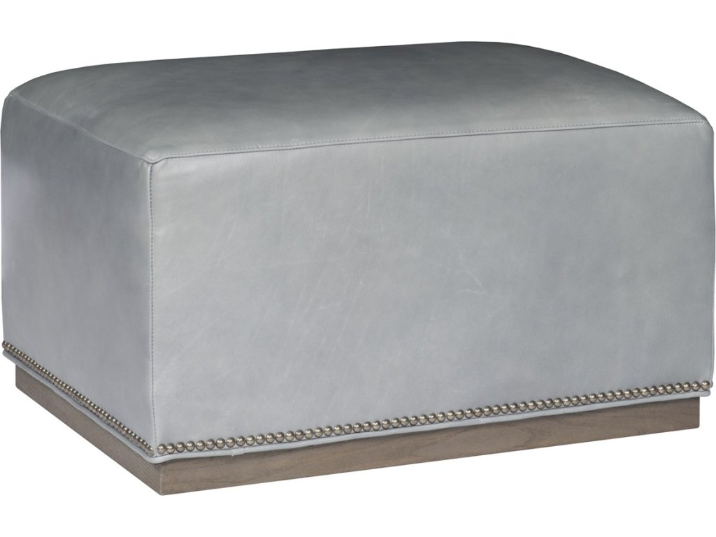 Donovan Leather Ottoman - image 1