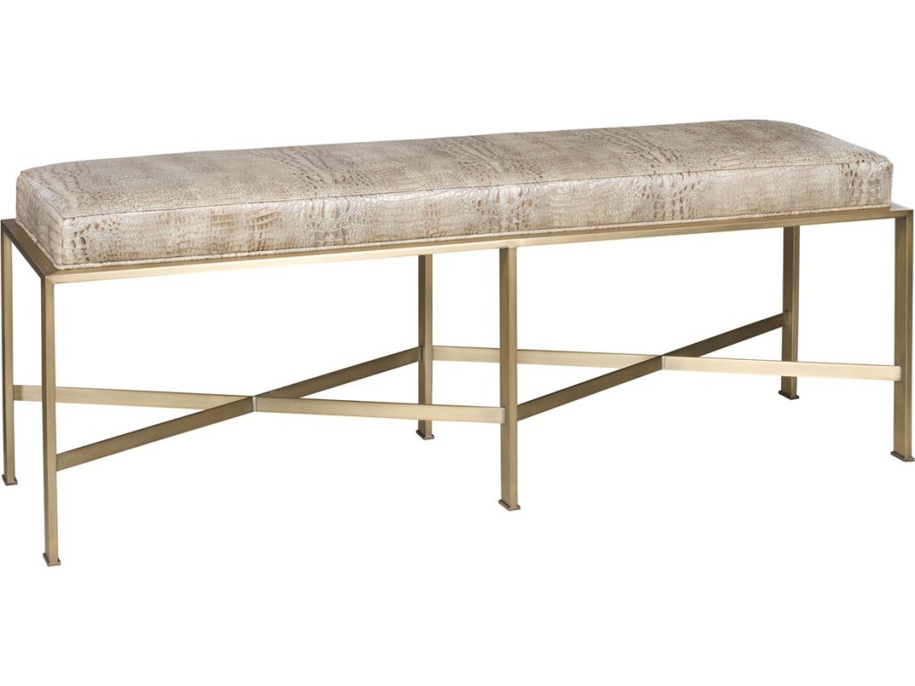 Penley Leather Bench - image 1