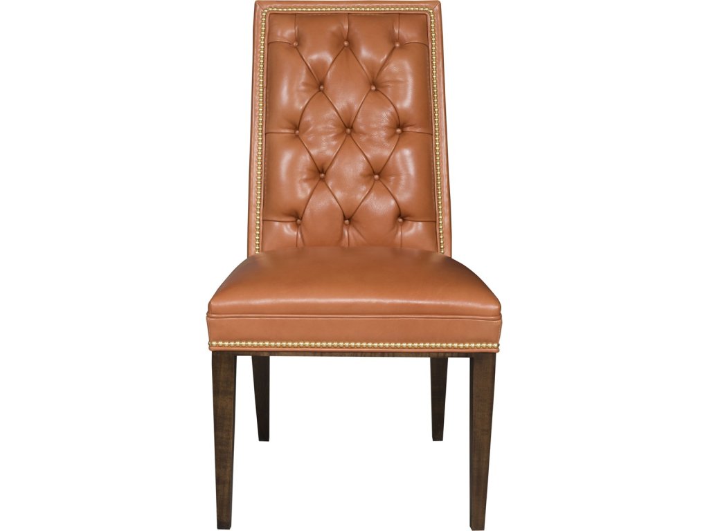 Hanover Leather Button-Back Side Chair - main image