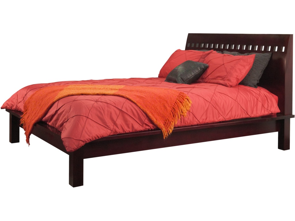 Veneto Wood Platform Bed in Espresso - image 1