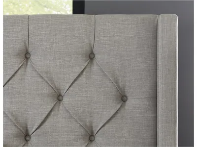 Verona Tufted Upholstered Headboard in Speckled Grey - Alternative View