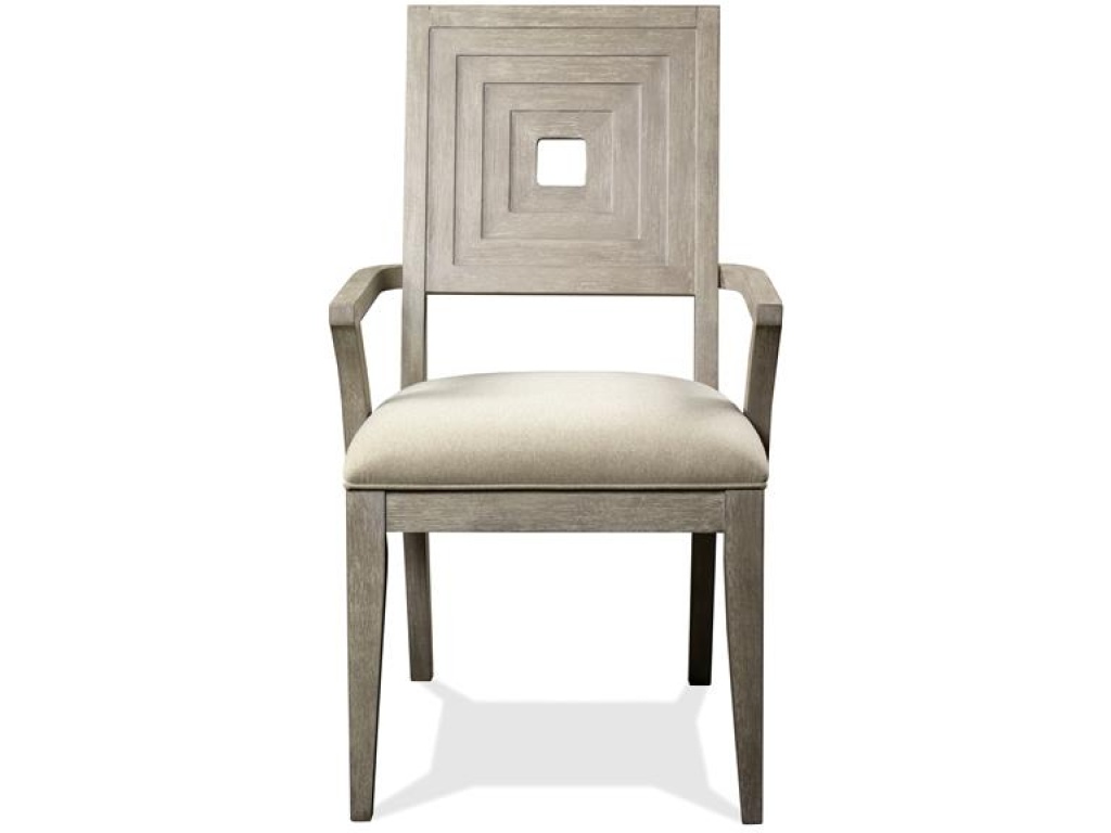 Upholstered Wood Back Arm Chair - image 2