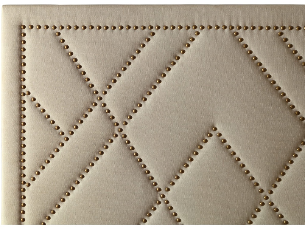 Vienne Nailhead Upholstered Platform Bed in Powder - image 3
