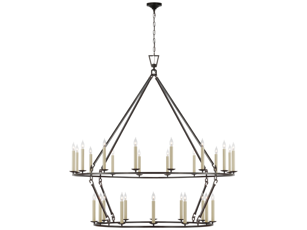 Darlana Oversized Two Tier Chandelier - image 1