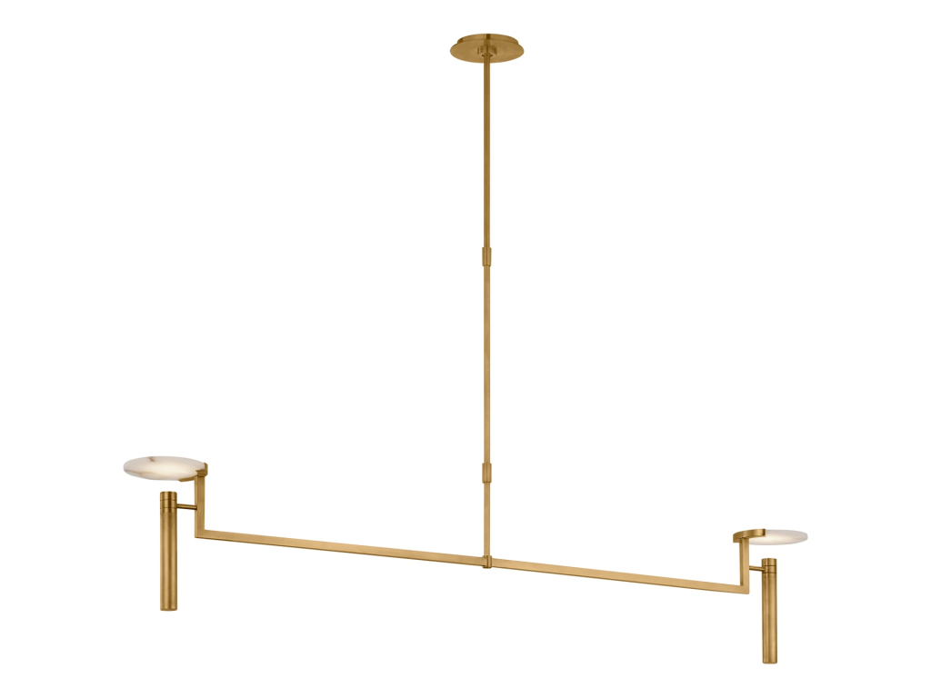 Melange Extra Large Floating Disc Linear Chandelier - main image