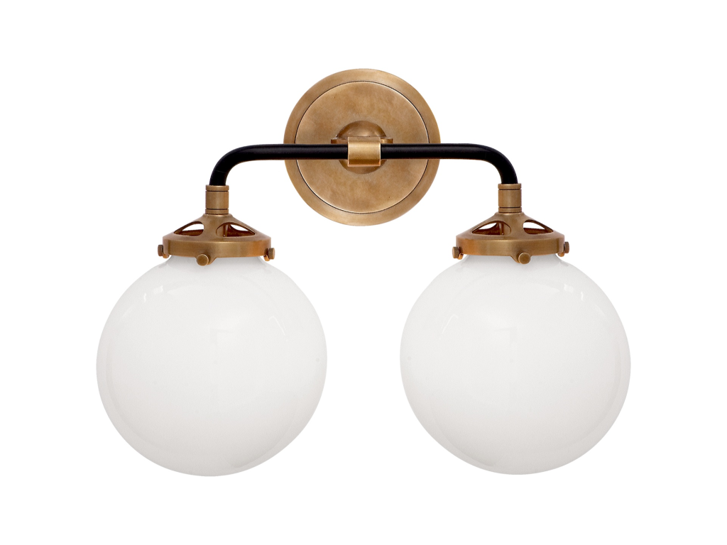 Bistro Double Light Curved Sconce - main image