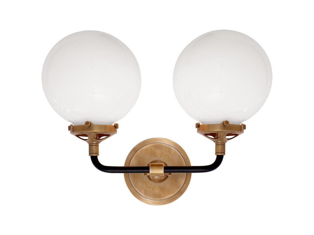 Bistro Double Light Curved Sconce - image 1