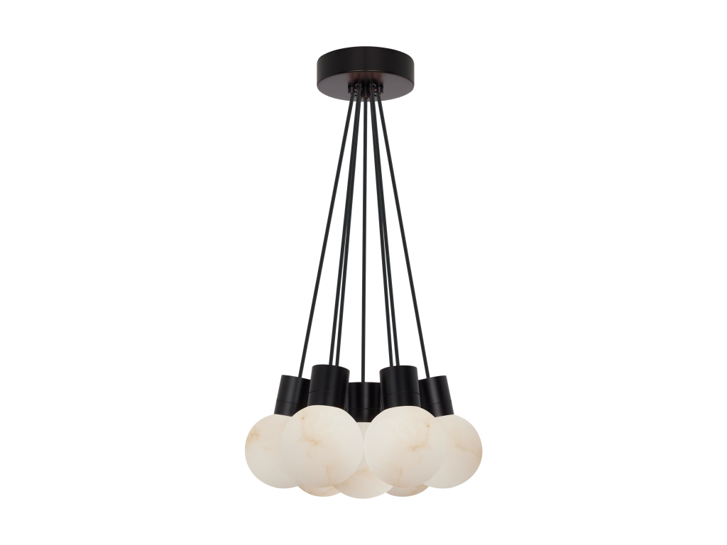 Mina Alabaster 7-Light Small Chandelier - main image