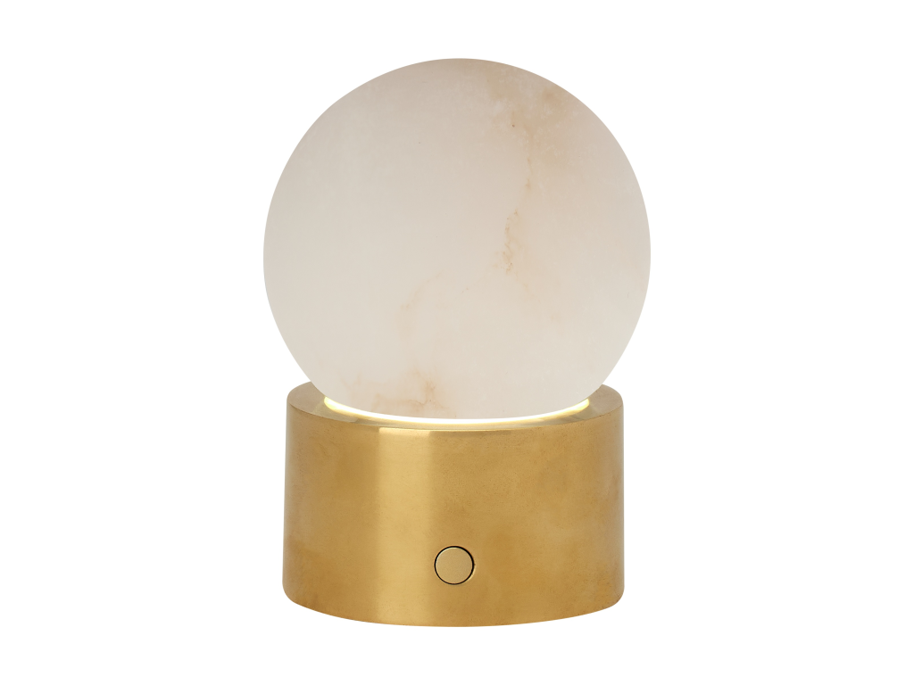 Mina Alabaster Accent Rechargeable Table Lamp - image 2