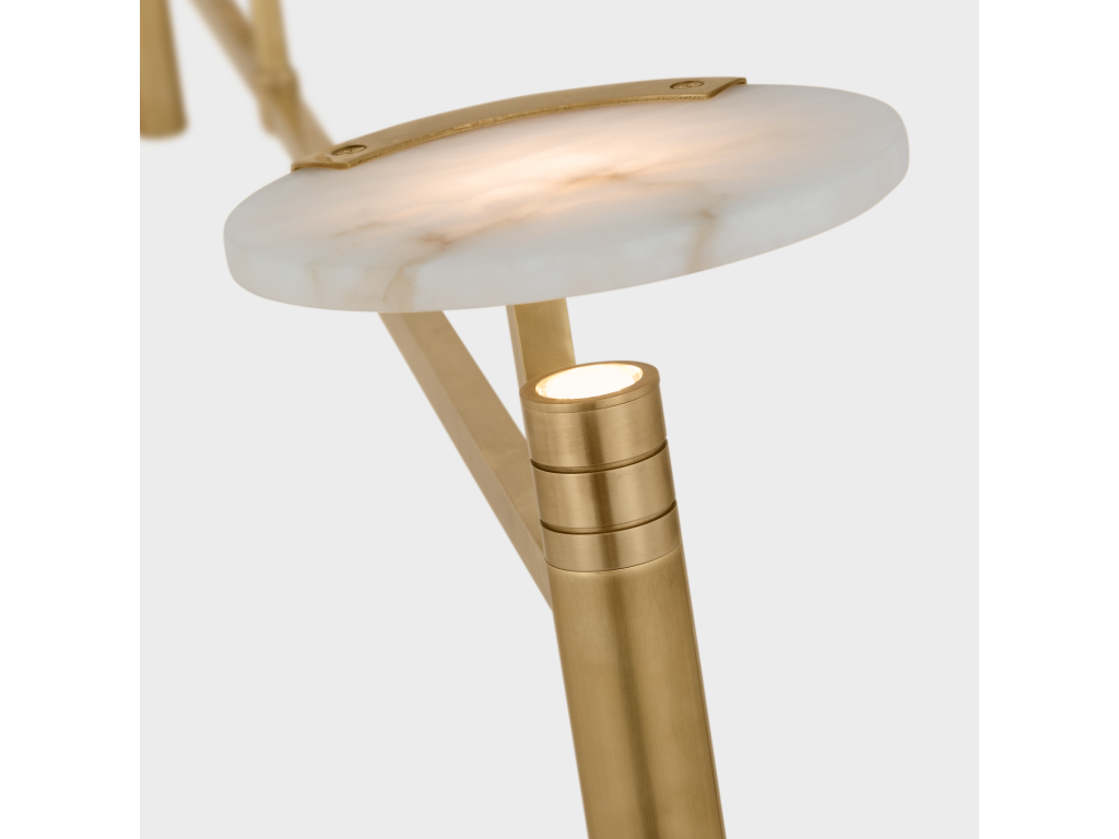 Melange Extra Large Floating Disc Linear Chandelier - image 4