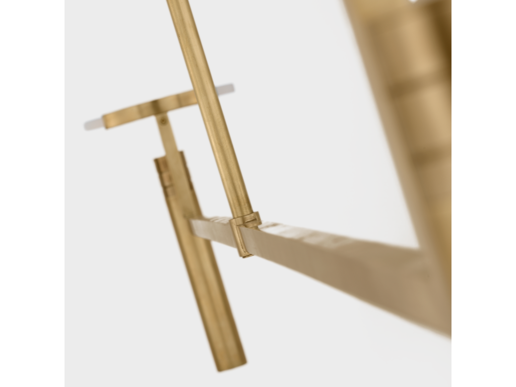 Melange Extra Large Floating Disc Linear Chandelier - image 5