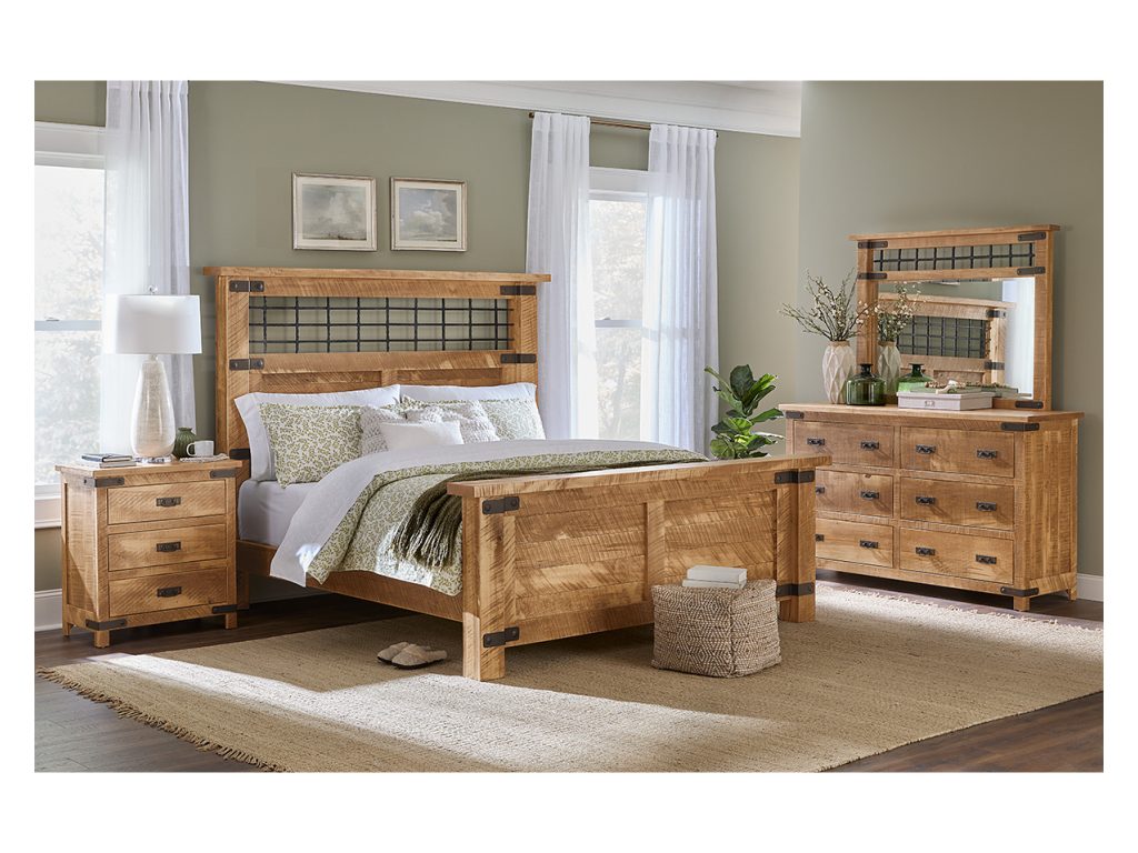 Amish Furniture of NE Ironwood 2 Drawer Nightstand, alternate view 5
