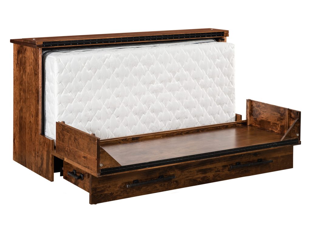 Amish Furniture of NE Mission 8″ Mobile Murphy Bed Panel/Wall Bed, alternate view 3