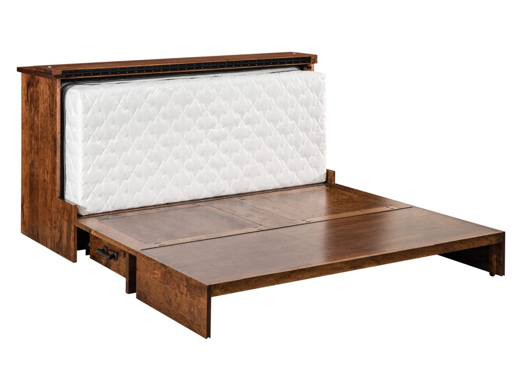 Amish Furniture of NE Mission 8″ Mobile Murphy Bed Panel/Wall Bed, alternate view 4