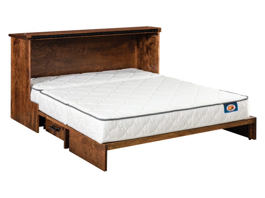 Amish Furniture of NE Mission 8″ Mobile Murphy Bed Panel/Wall Bed, alternate view 5